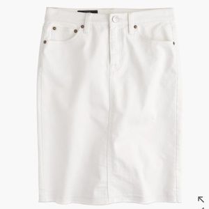 Frayed Denim Pencil Skirt